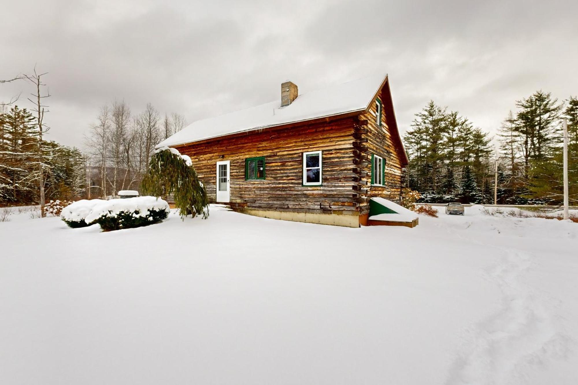 Twin View Log Home Carroll Екстериор снимка